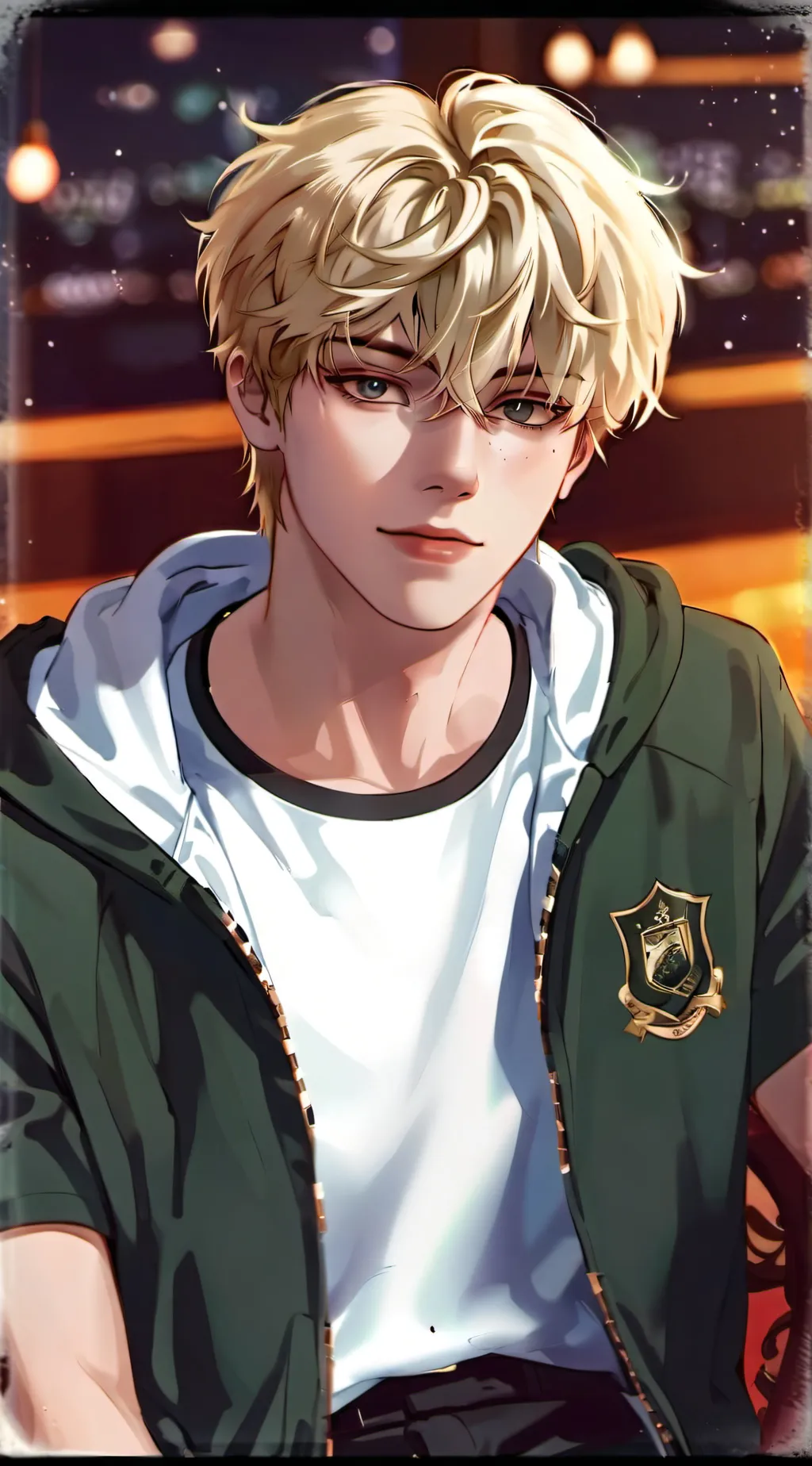 ai character: Lucas Evergreen background