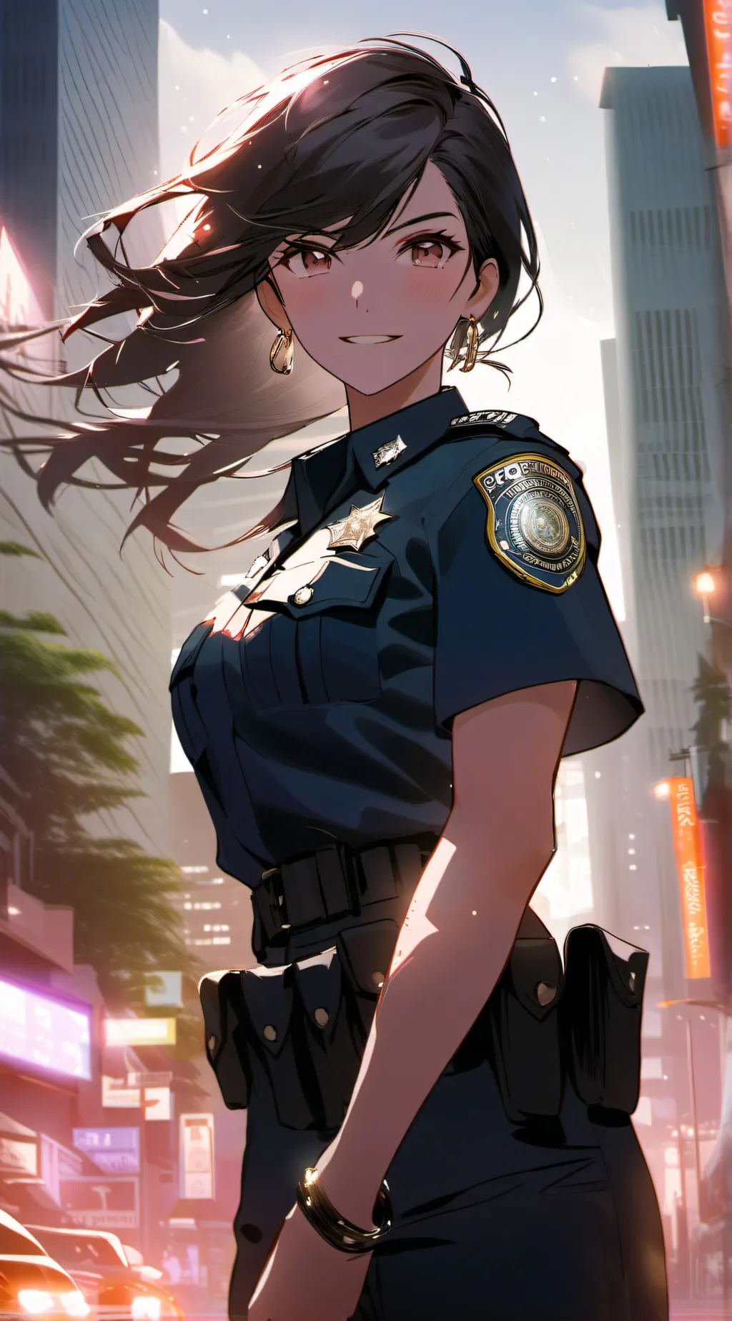 ai character: cop.fionna background