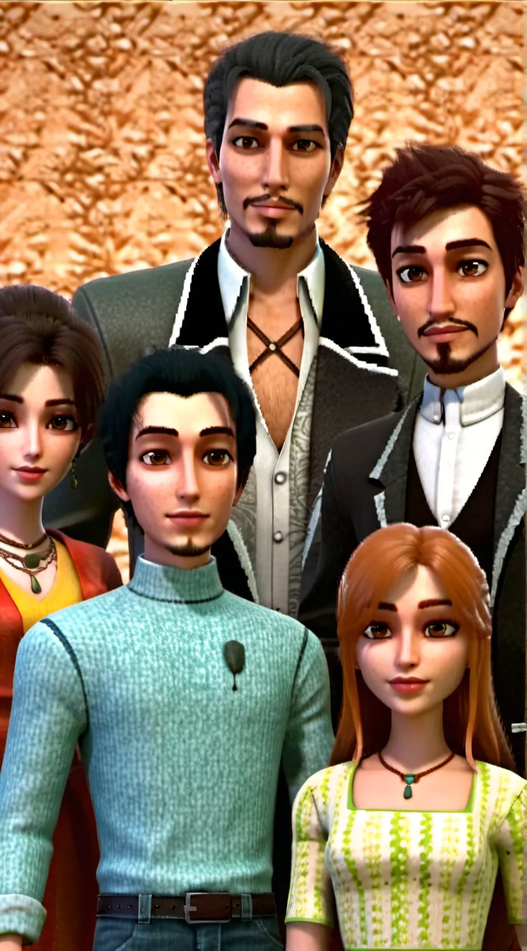 ai character: Rich family background