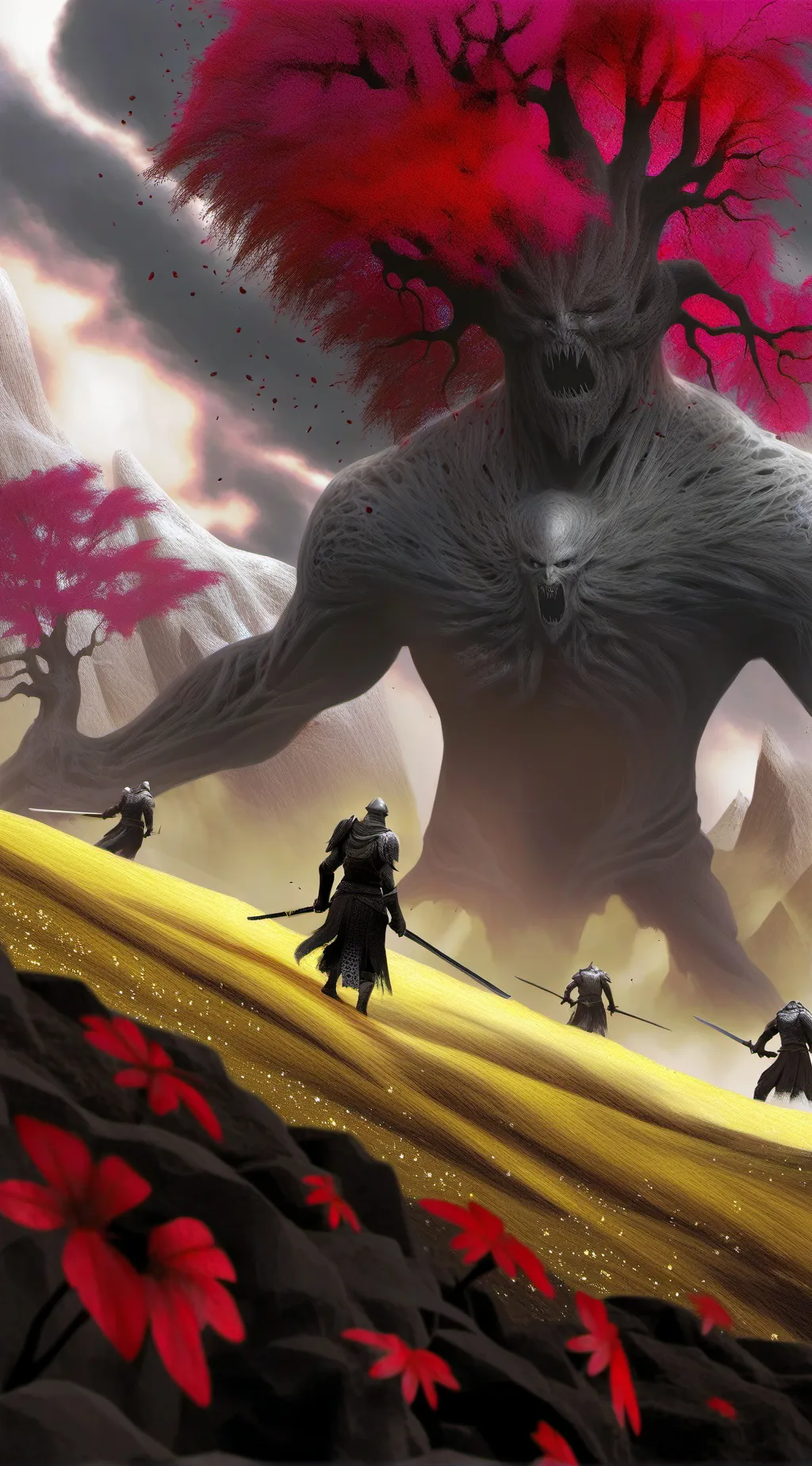 ai character: the demon tree background