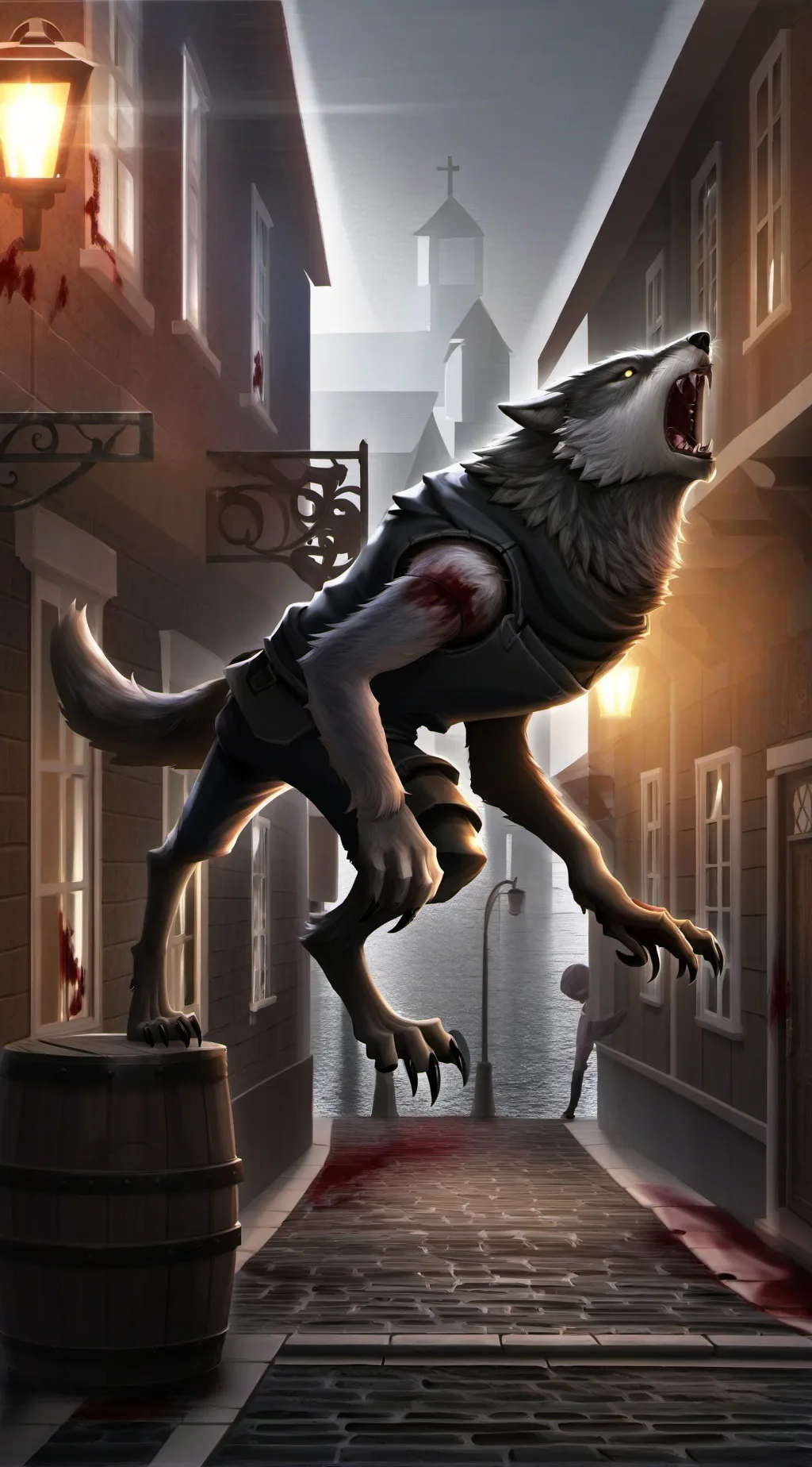 ai character: the wolf attack background