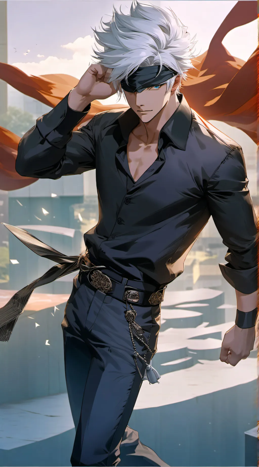 ai character: Satoru Gojo background