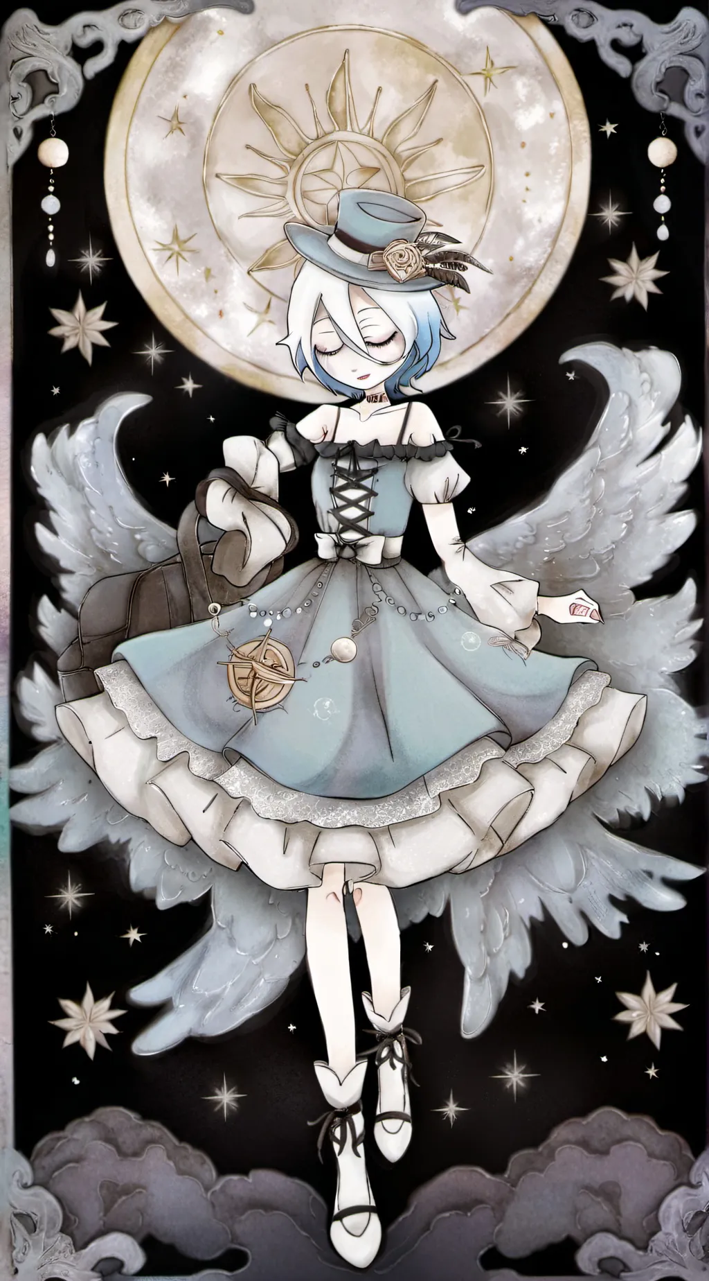 ai character: lunar background