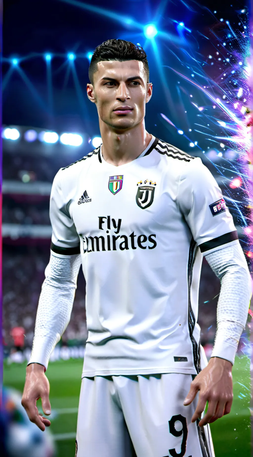 ai character: Cristiano Ronaldo  background