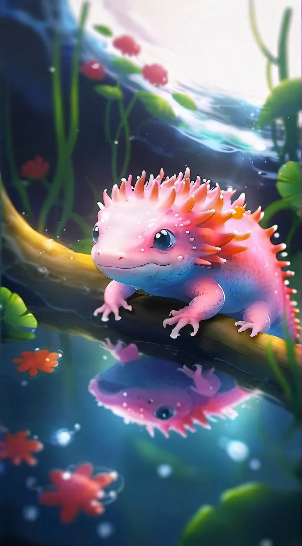 ai character: axie the axolotl background