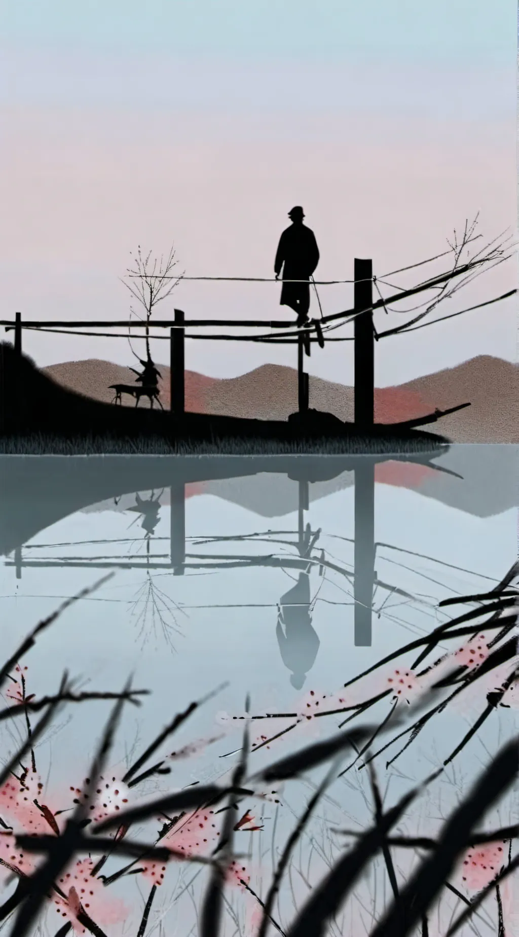 ai character: Mha camping  background