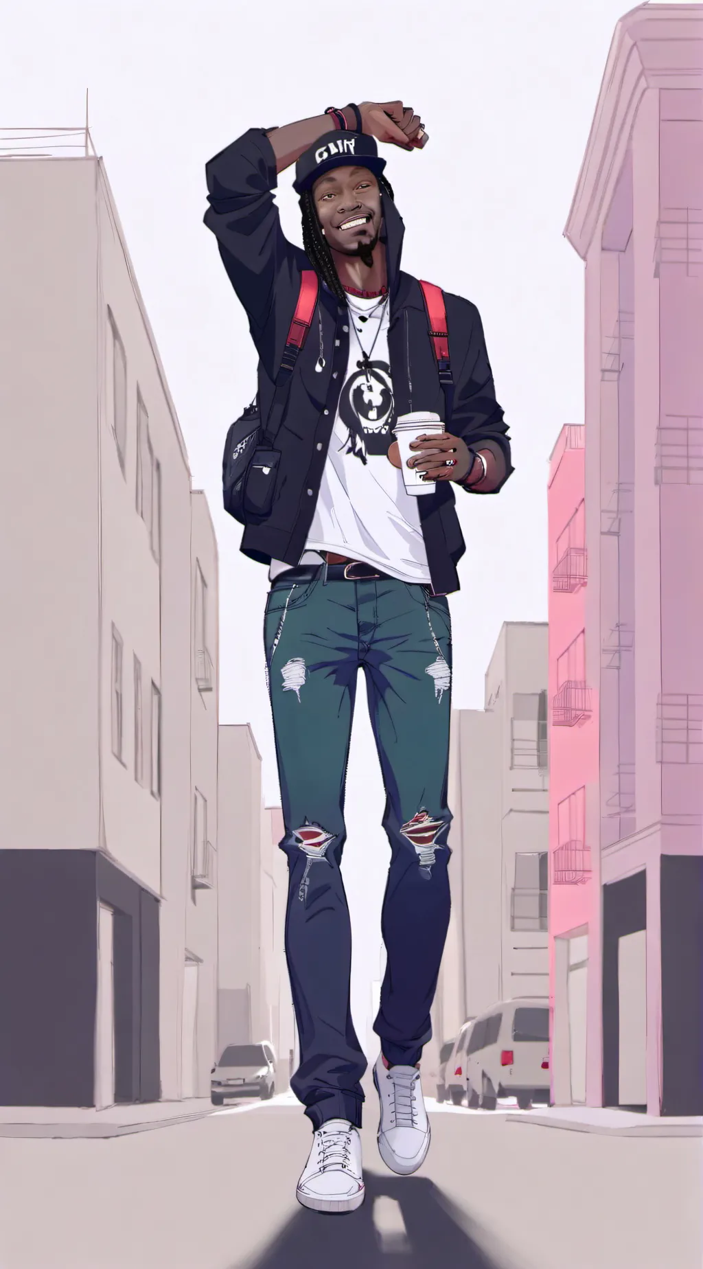 ai character: Julio foolio  background