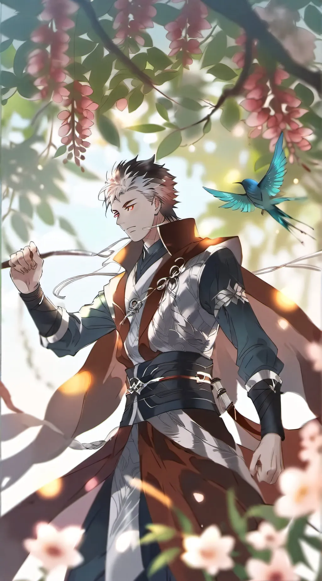 ai character: yuji and Gojo background