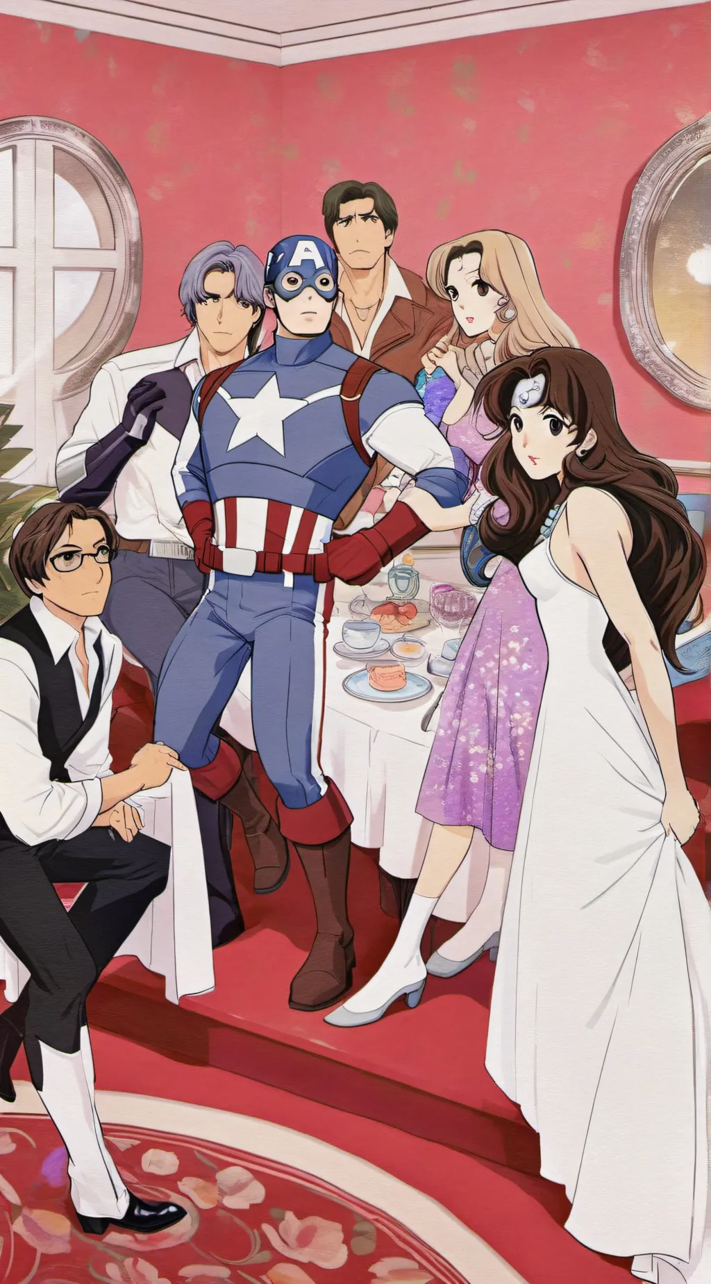 ai character: Avengers background