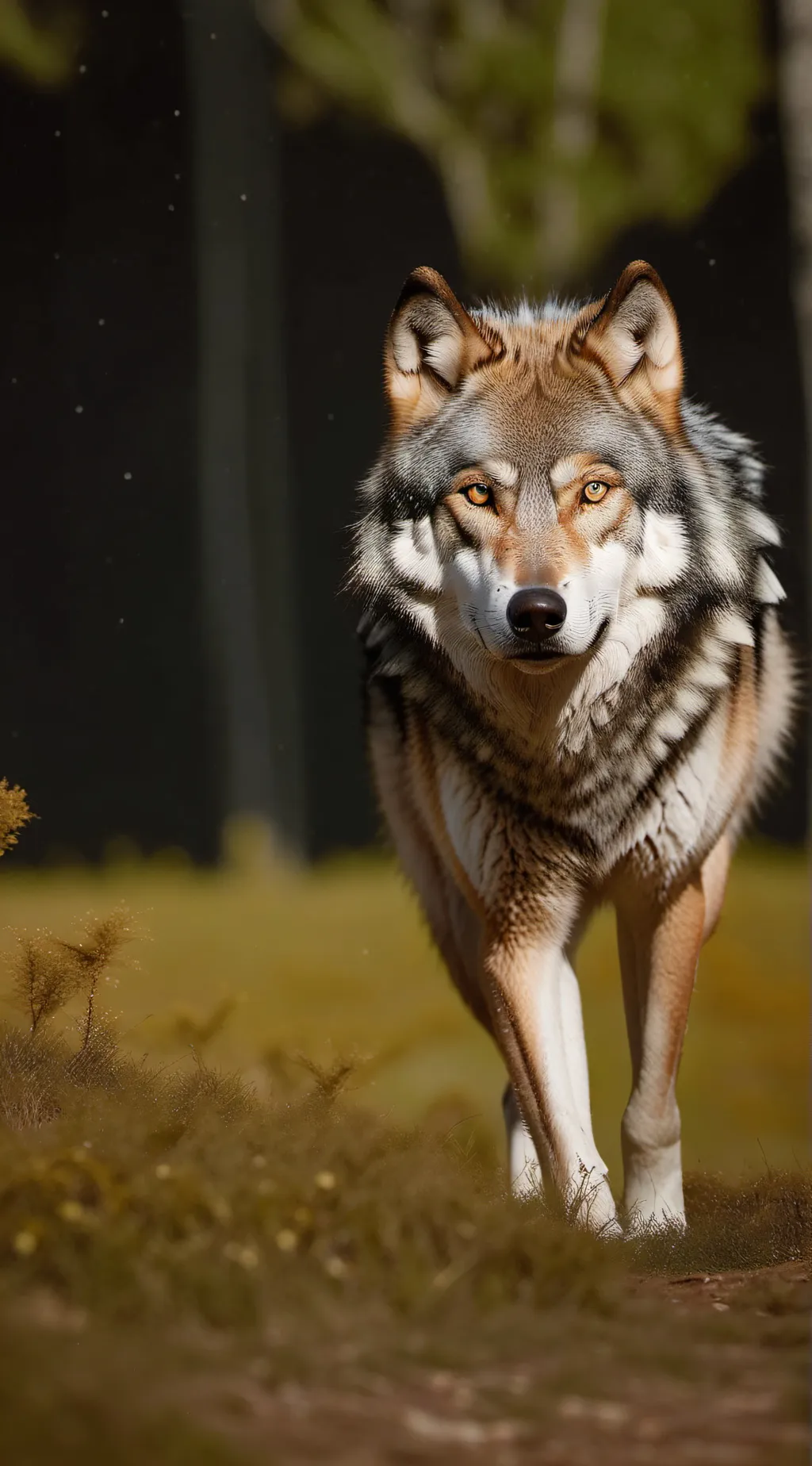 ai character: wolfy  background