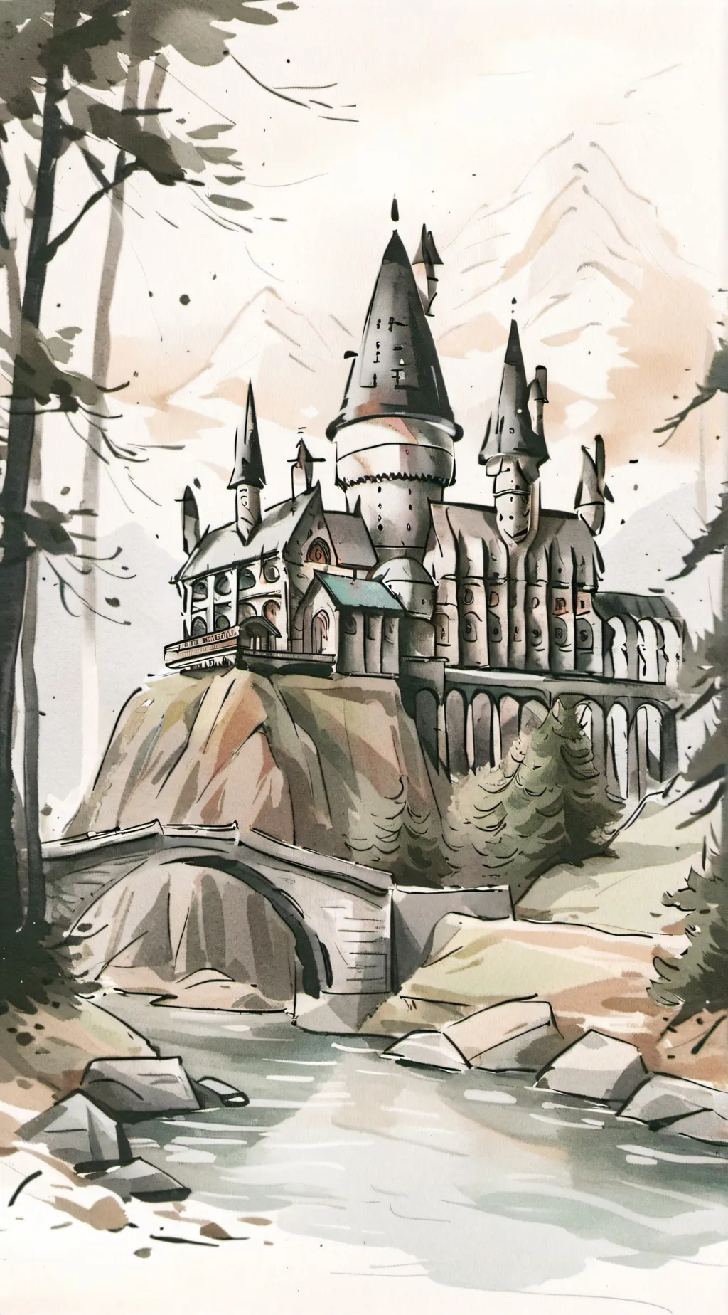 ai character: hogwarts  background
