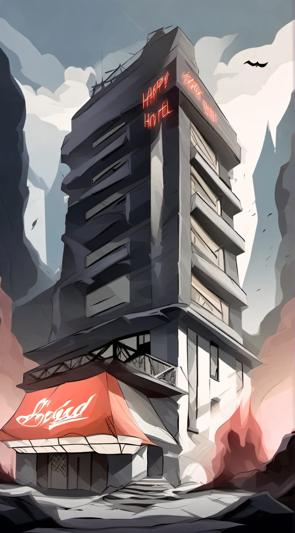 ai character: Hazbin background