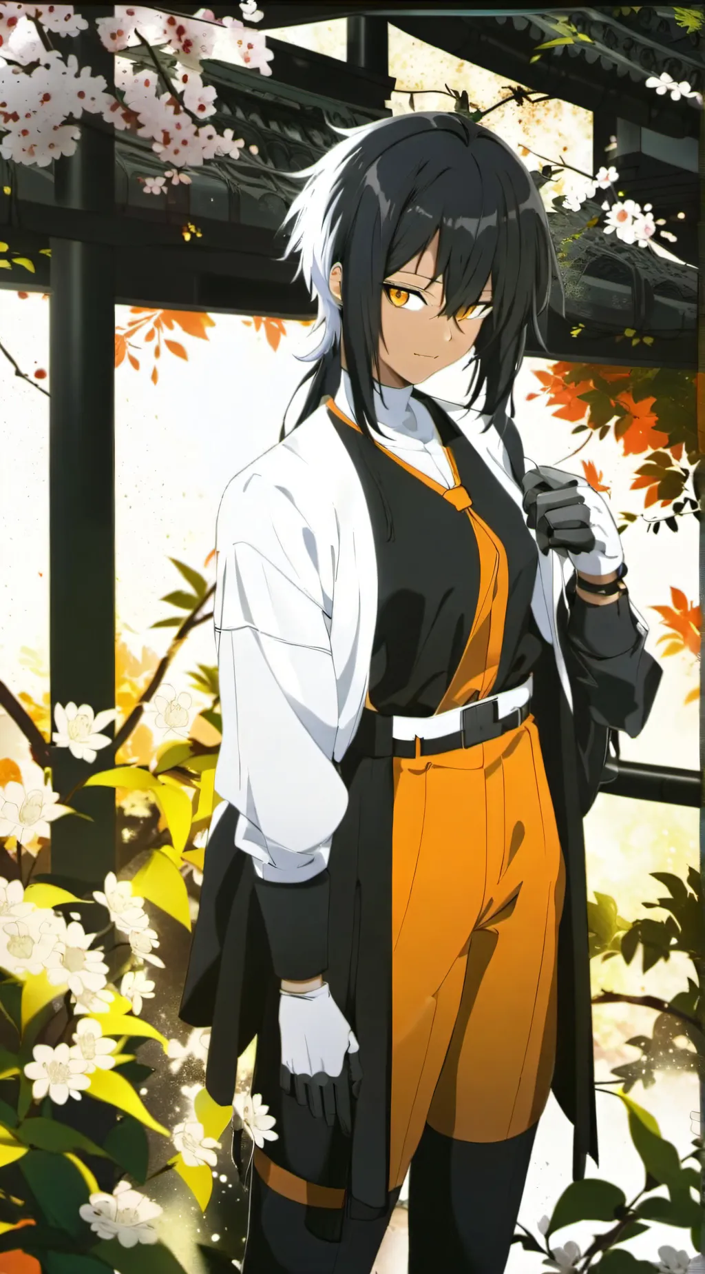 ai character: yoruichi  background