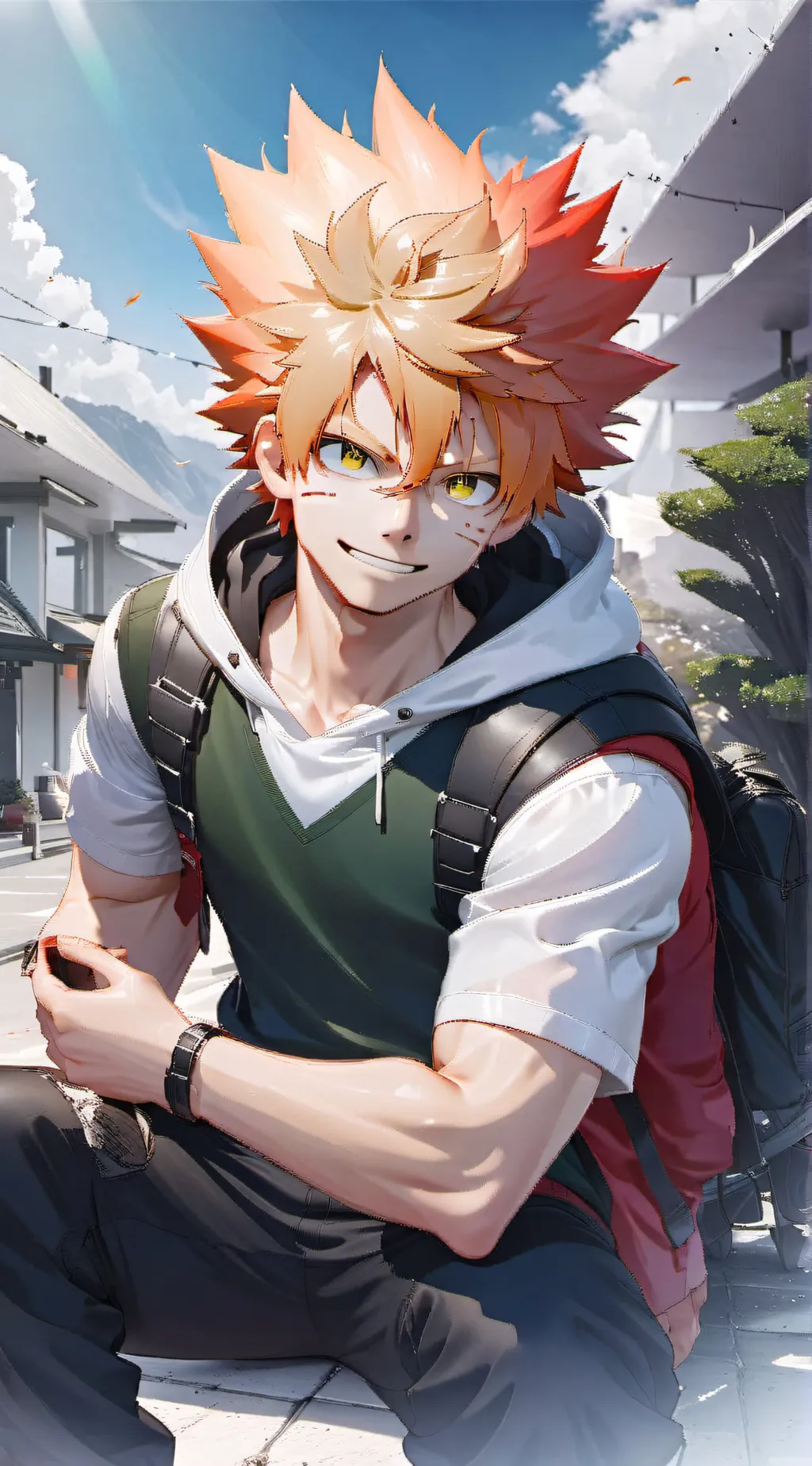 ai character: Bakugo background