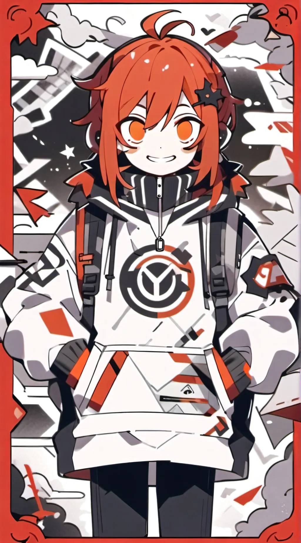 ai character: kayden  background