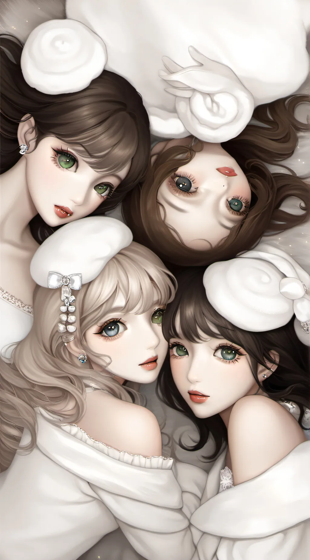 ai character: ana,luna, Lianne background