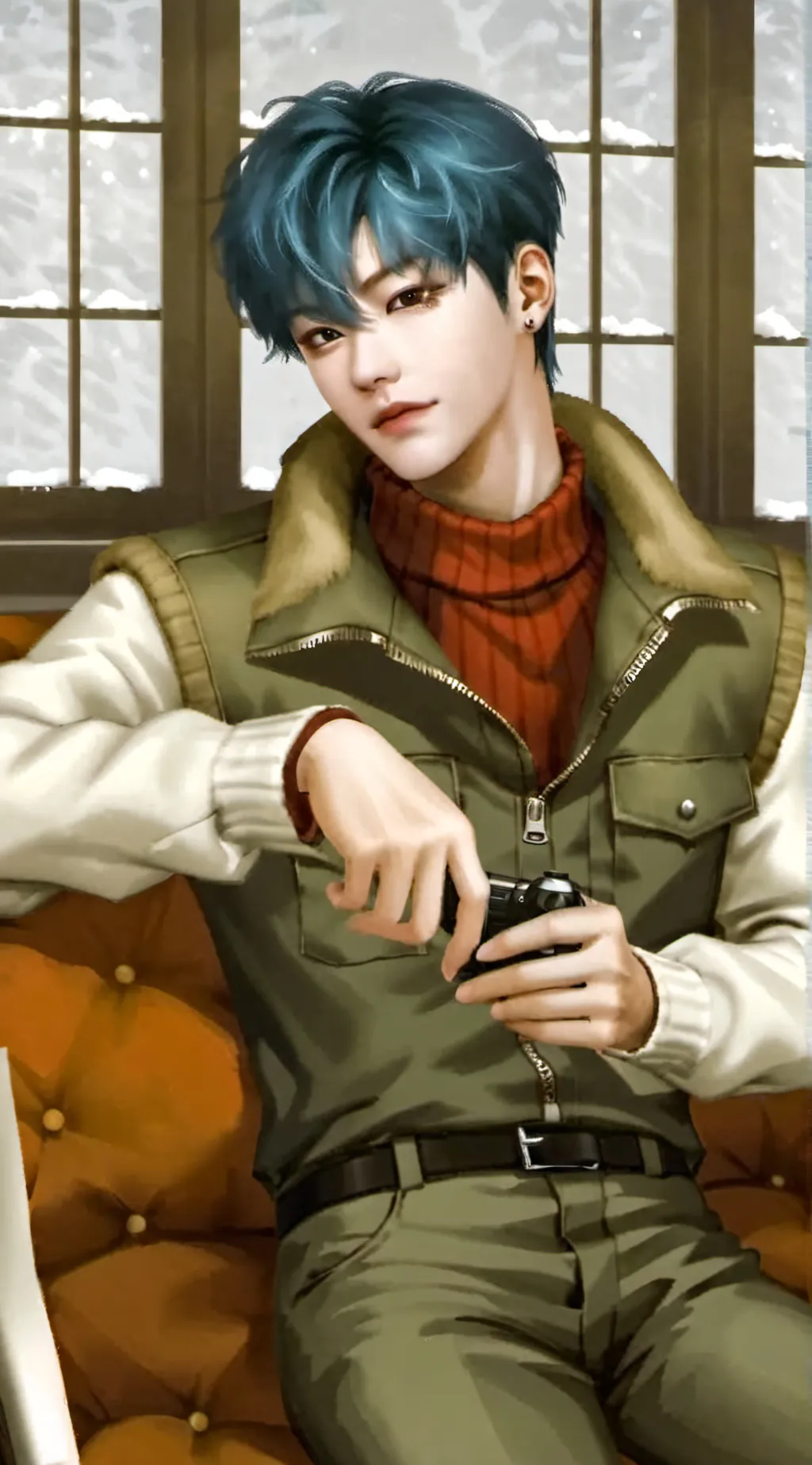 ai character: Yeonjun  background