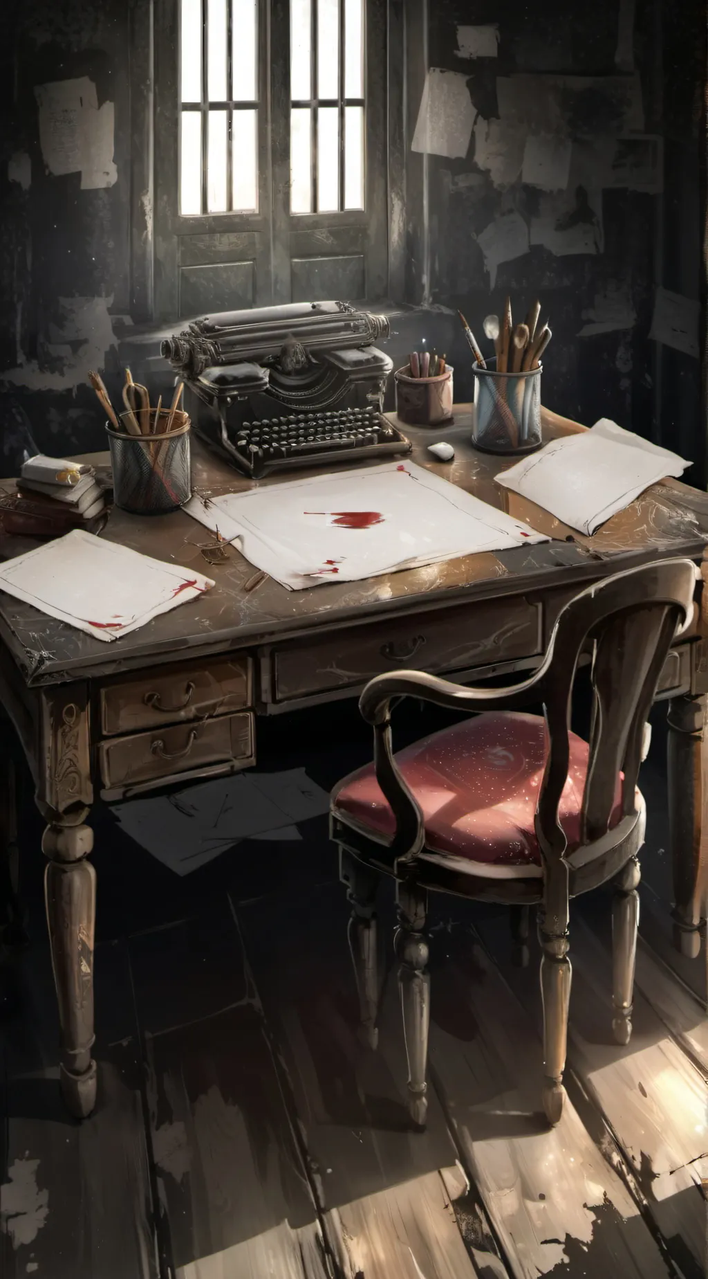 ai character: In the Abandoned 1 background