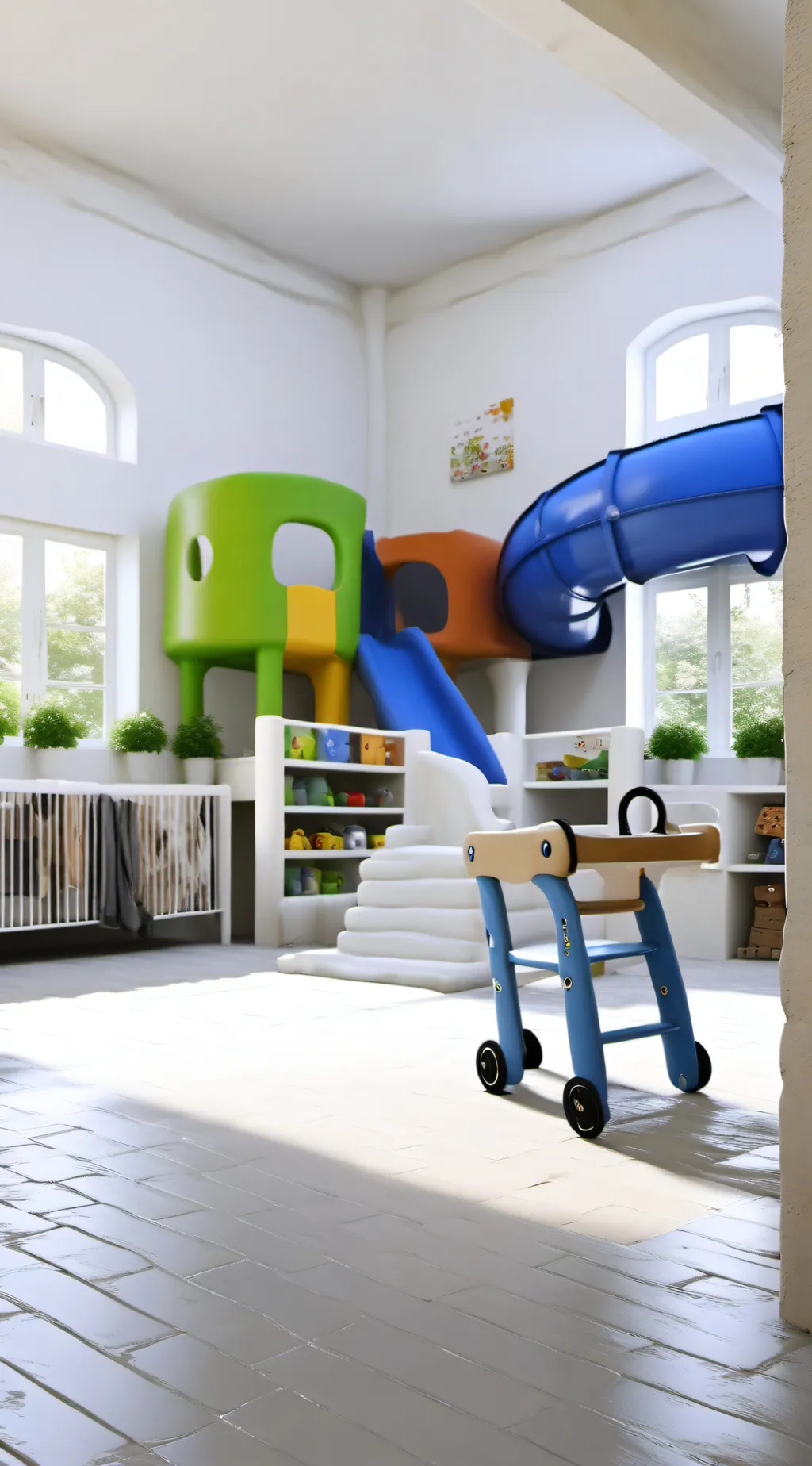 ai character: rainbow friend background