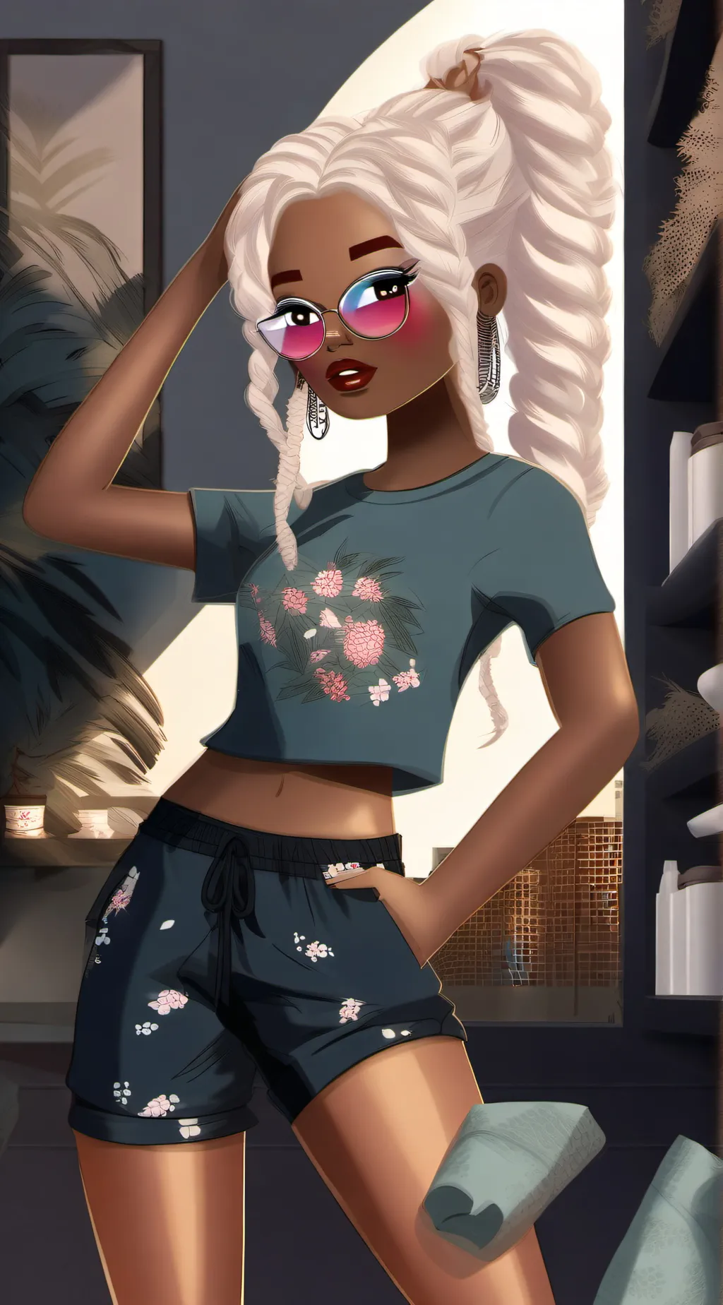 ai character: Lesbian rio background