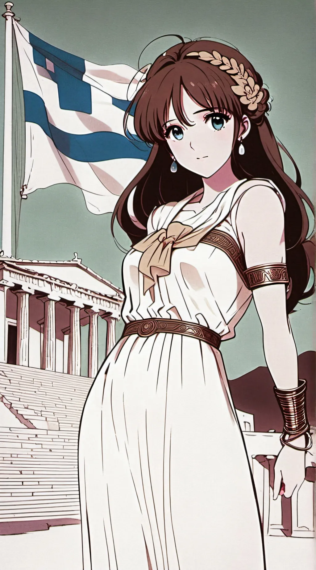 ai character: Greece background