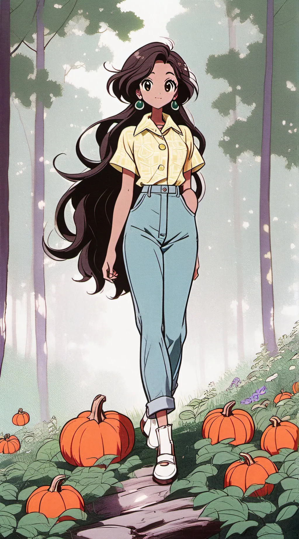 ai character: Amanda  background