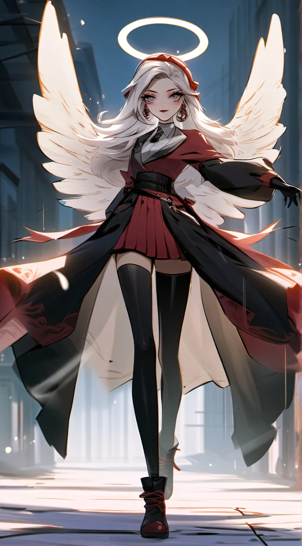 ai character: Angel  and husk background