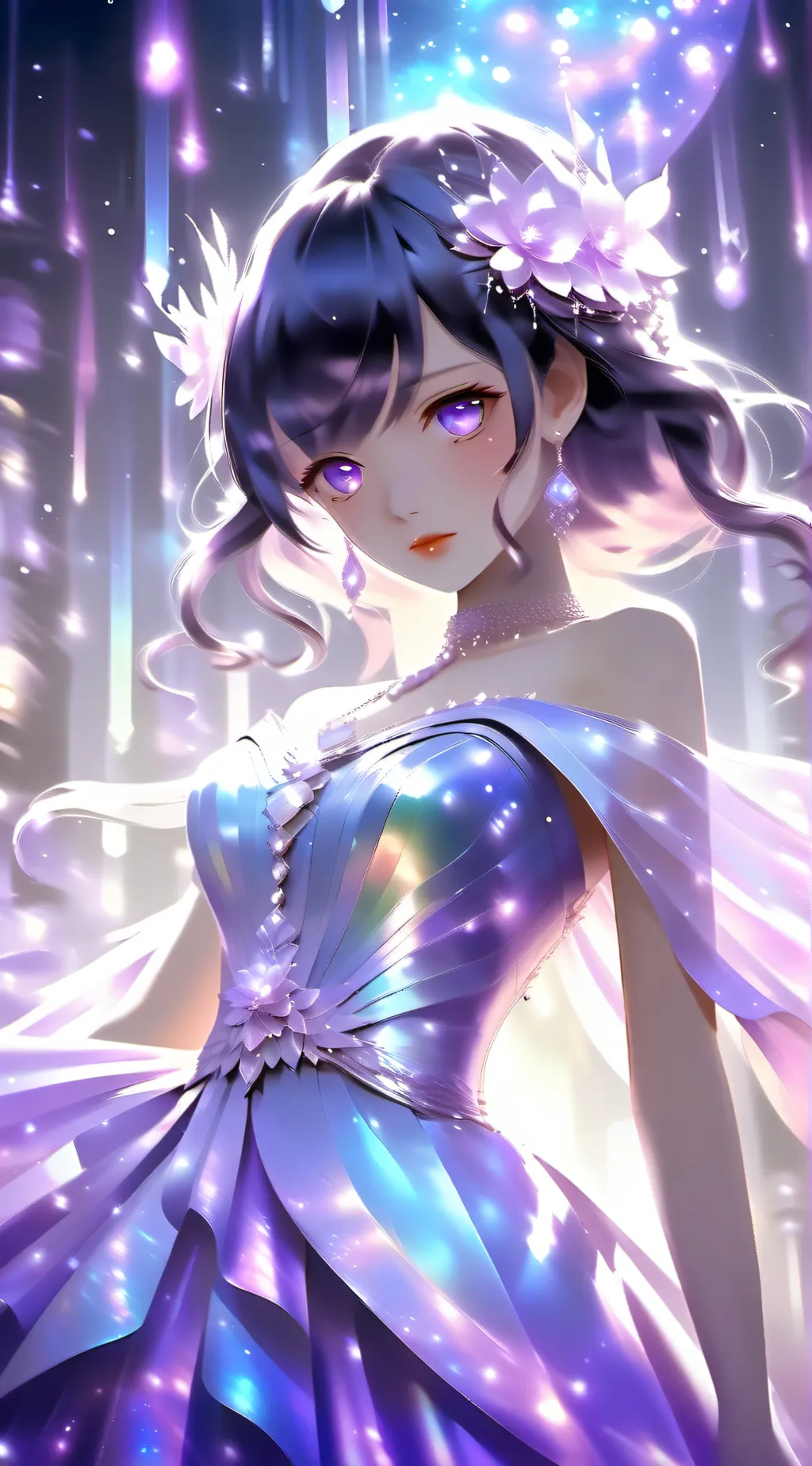 ai character: (Lilac) background