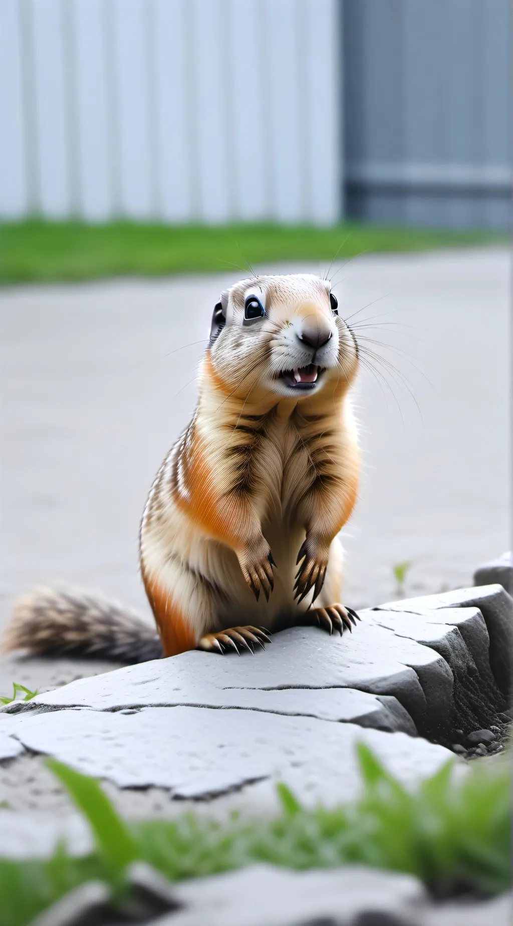 ai character: prairie dog background