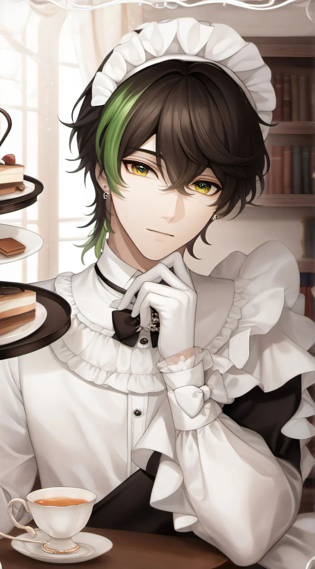 ai character: Alex 💚🖤 background