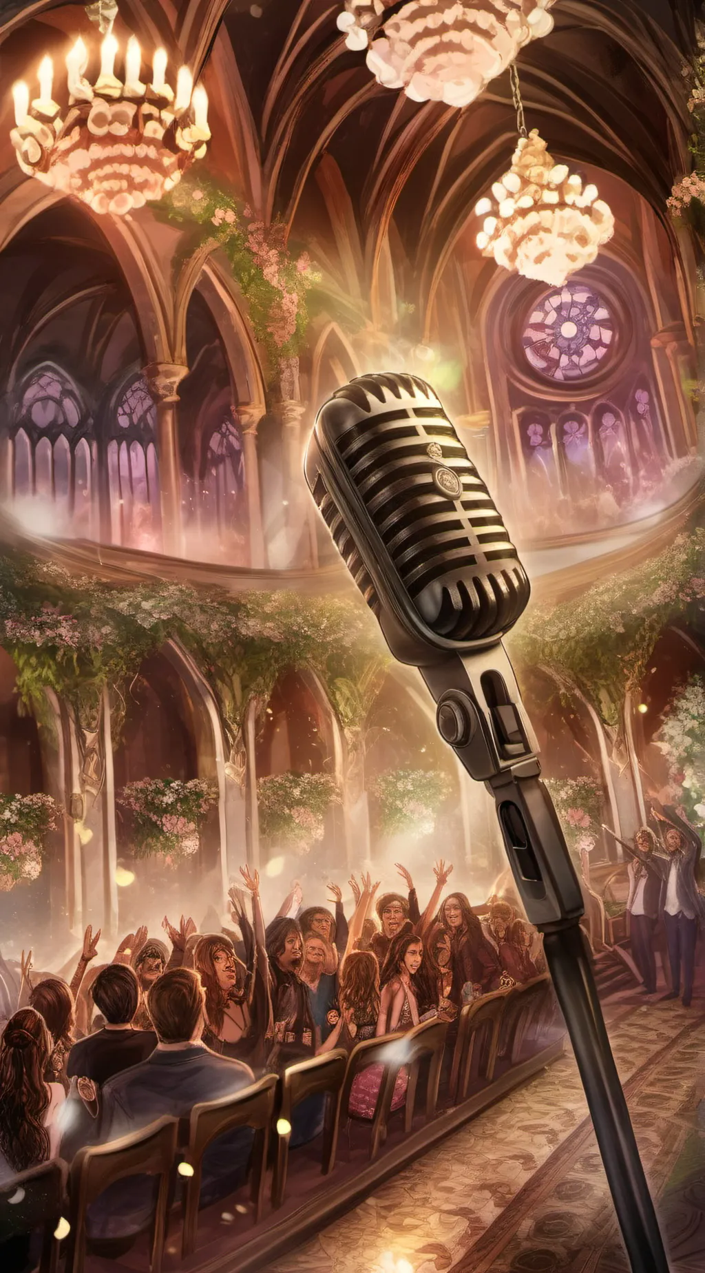 ai character: Karaoke party background