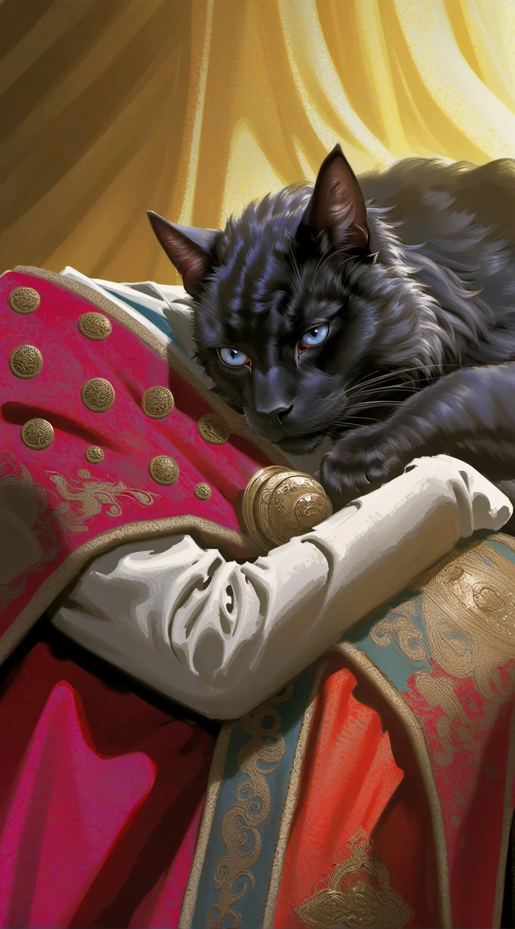 ai character: catnap background