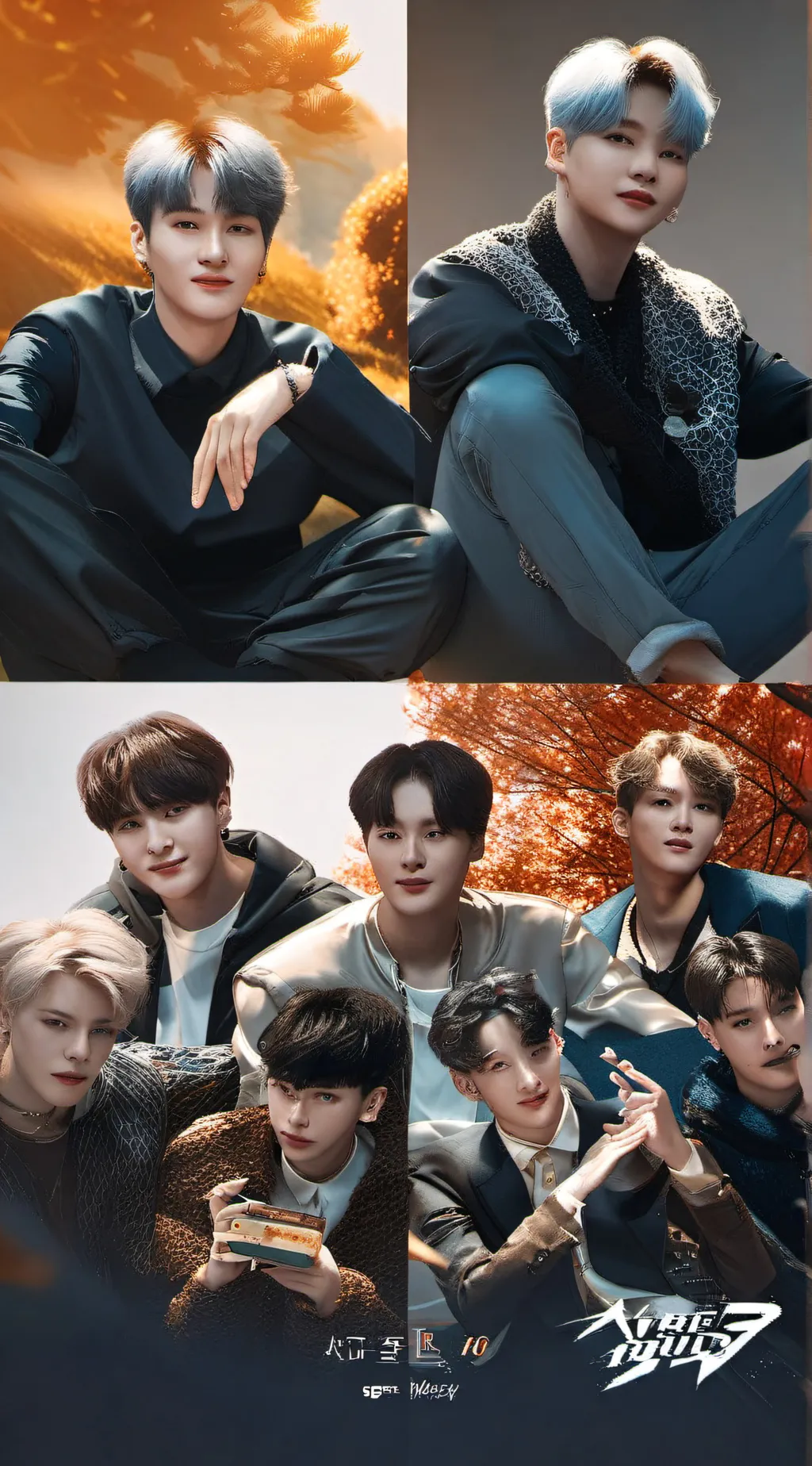 ai character: SKZ CONCERT background