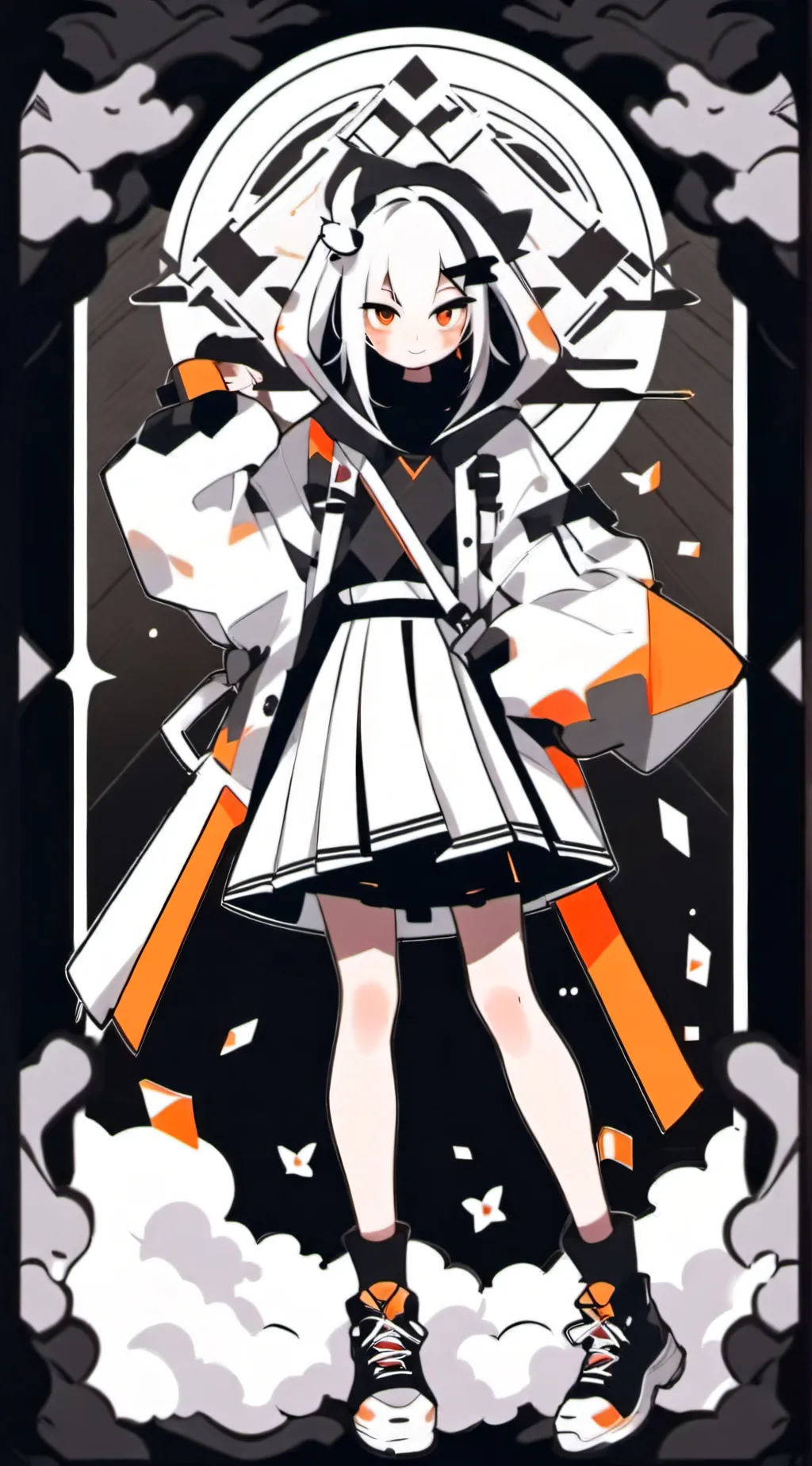 ai character: miss circle  background