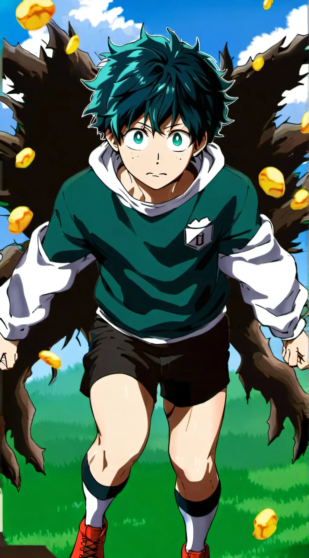 ai character: Deku background