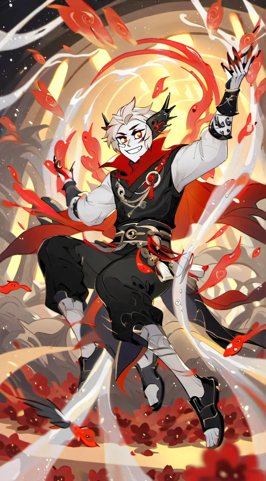 ai character: LuciferMorningStar background