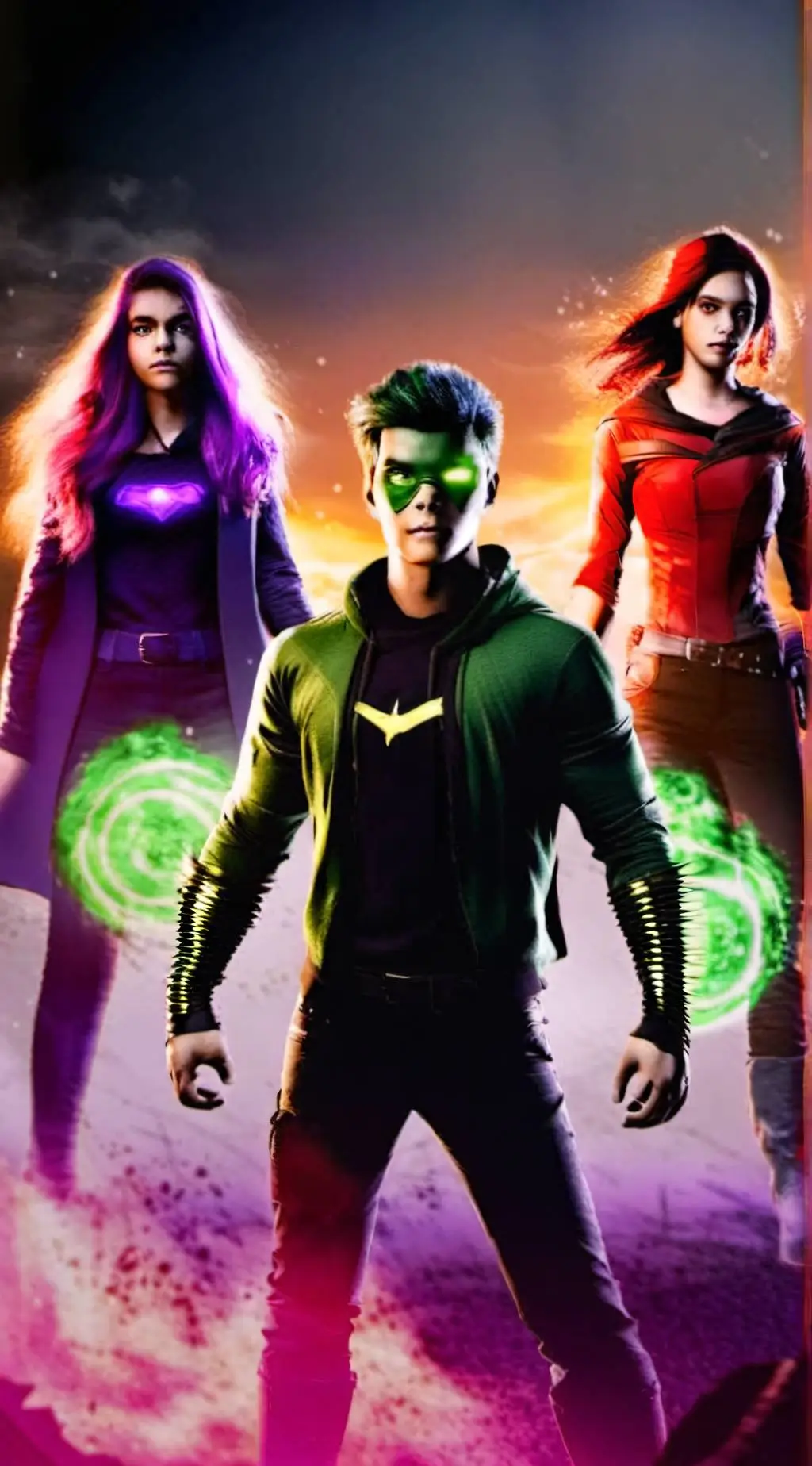 ai character: DC Titans background