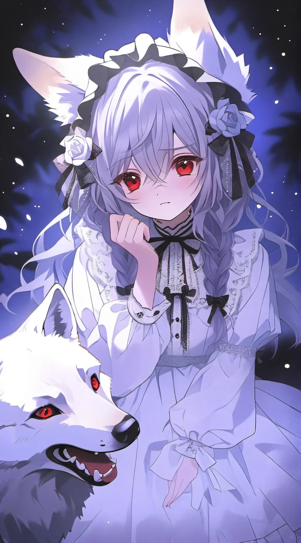 ai character: Wolfy background