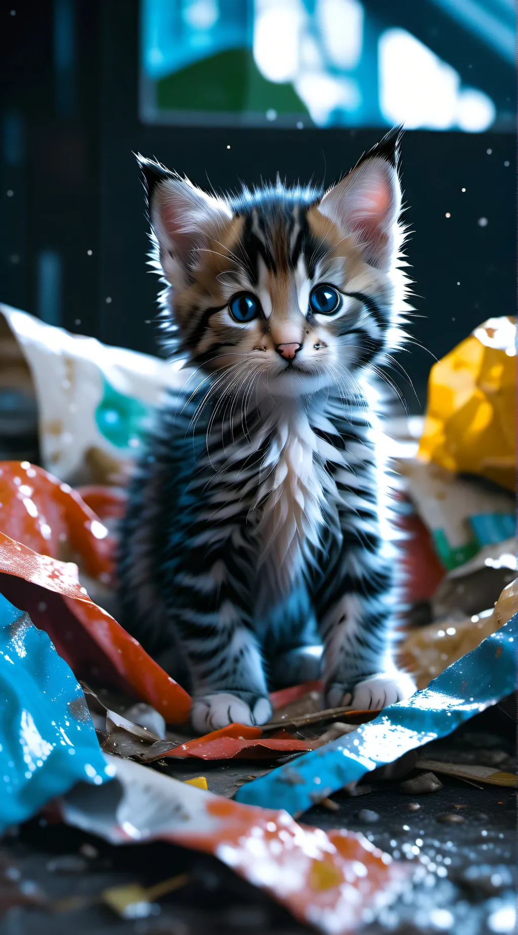 ai character: tiny cat background