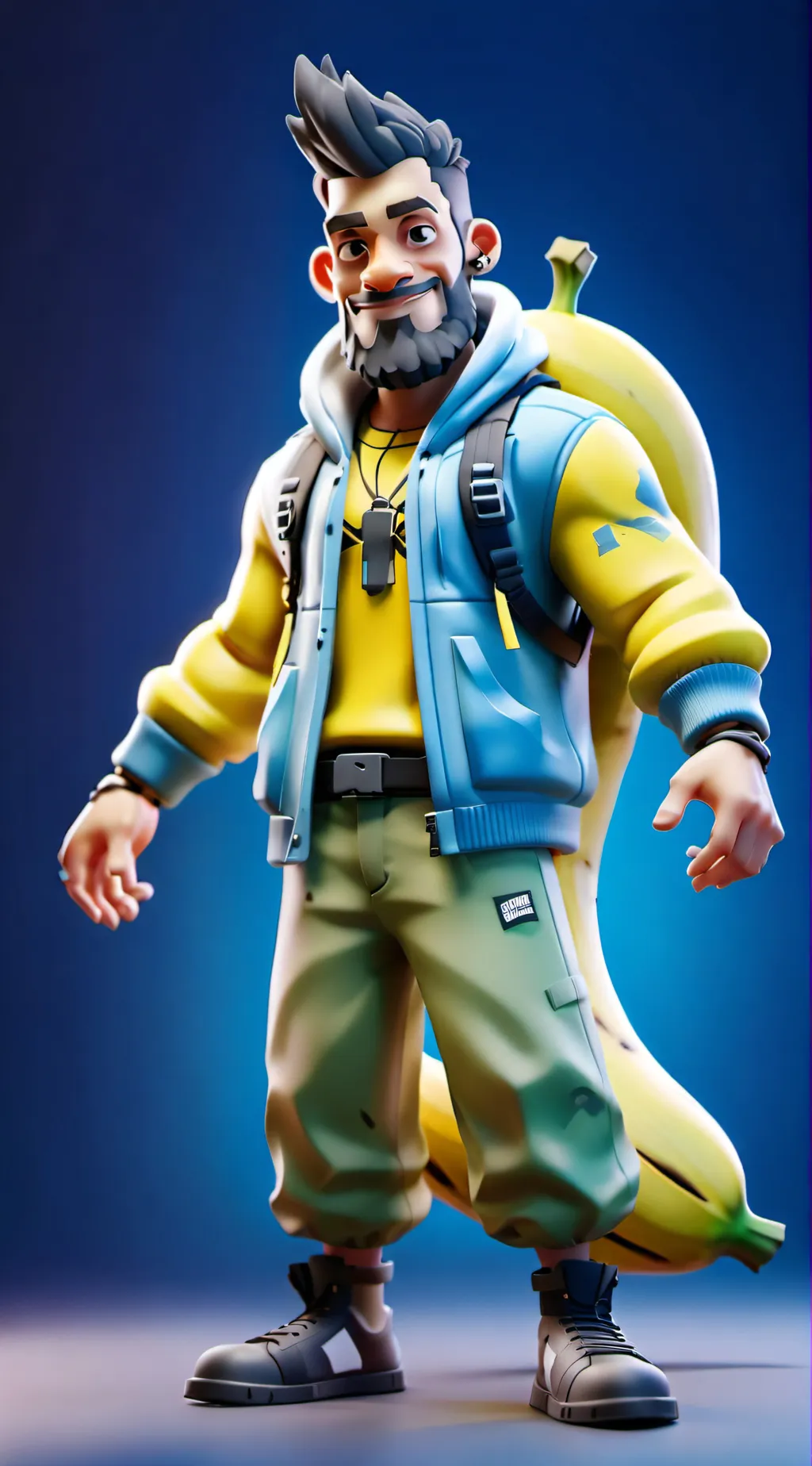 ai character: Peely  background