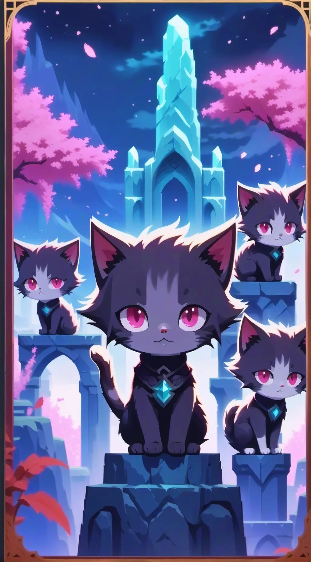 ai character: warrior kits background