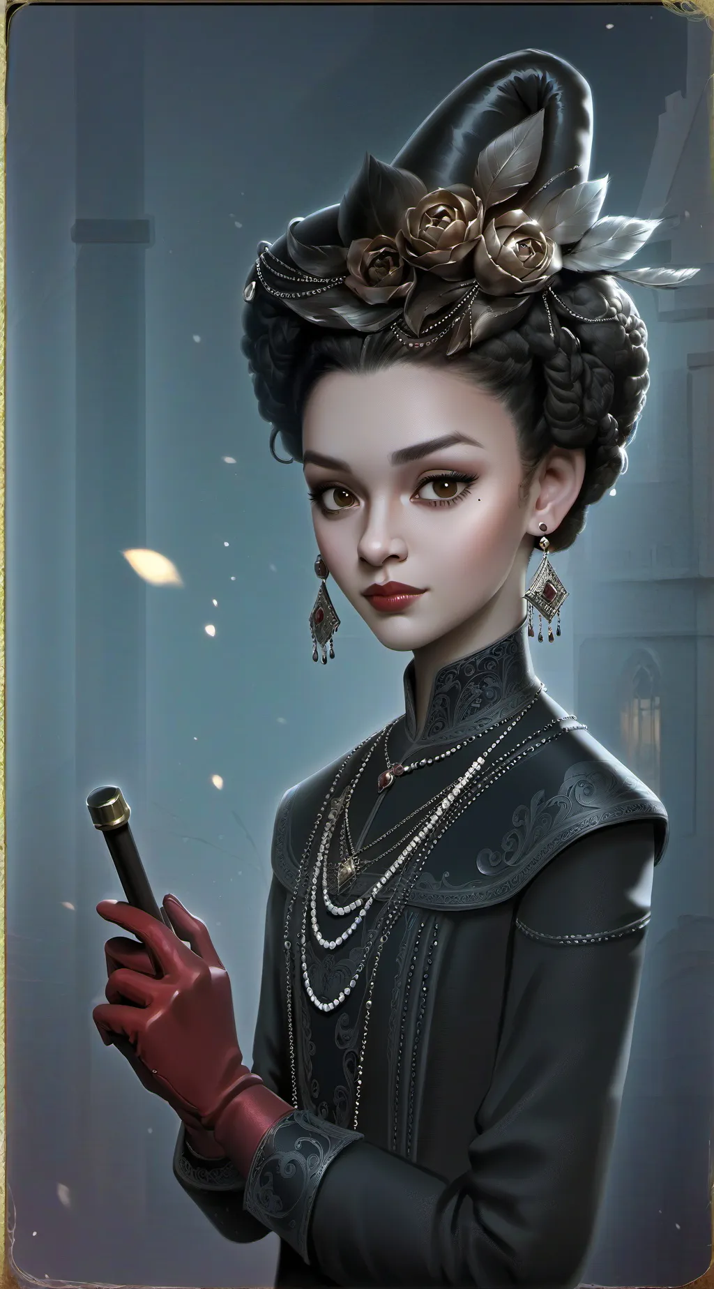 ai character: Girl frend background