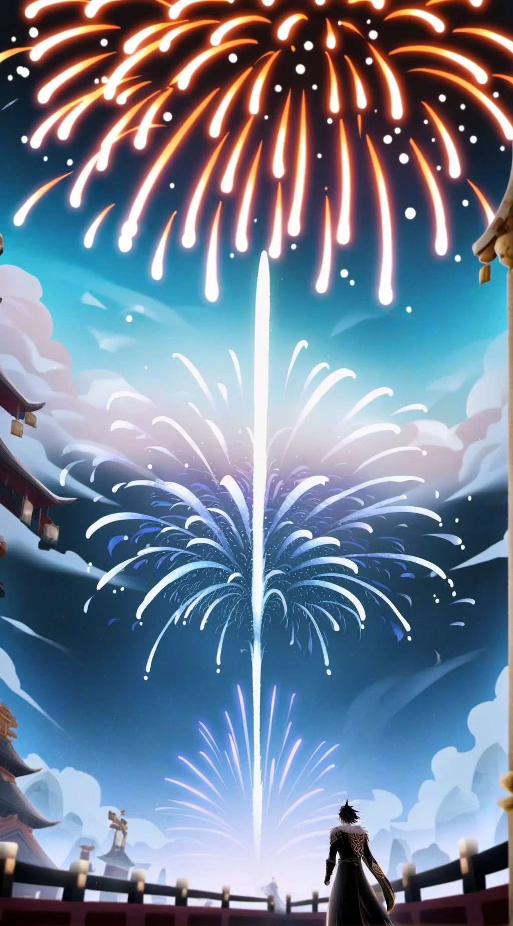 ai character: HH 4 july withmyoc background