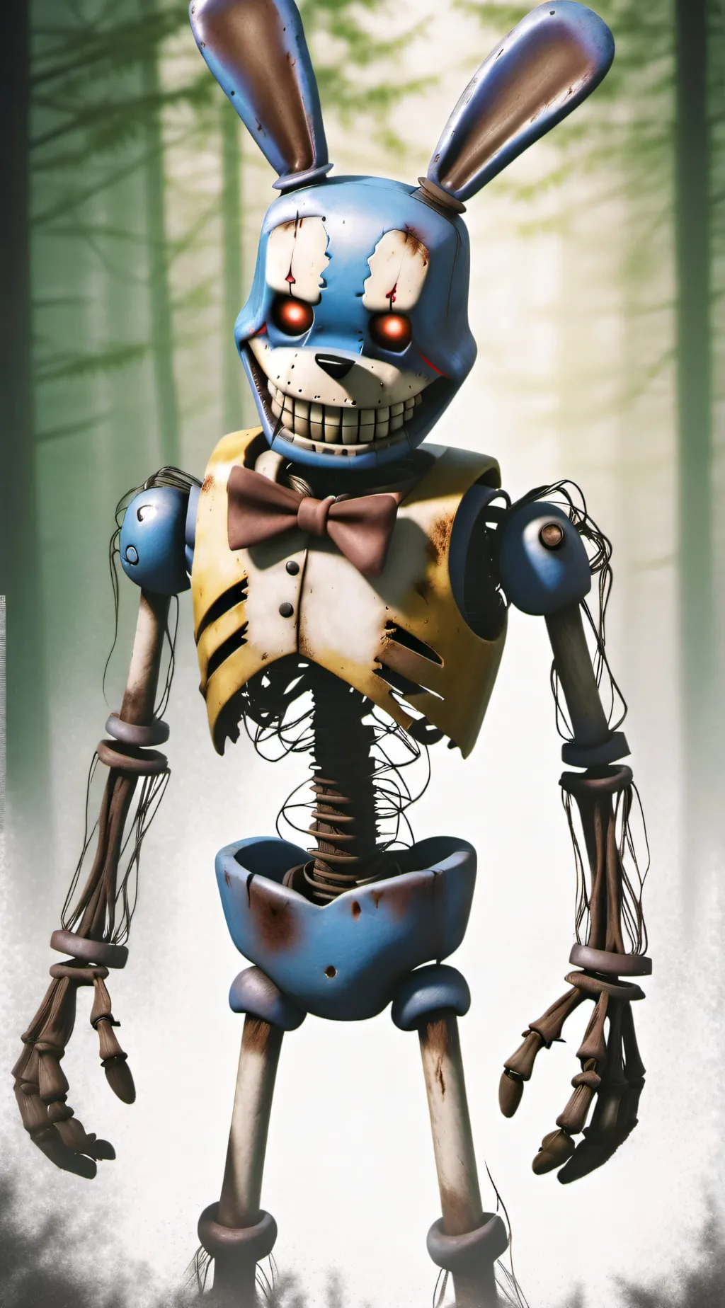 ai character: whitered bonnie background