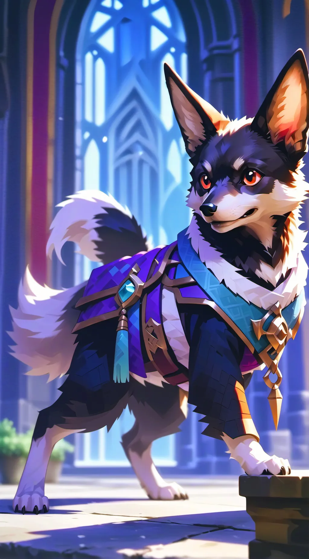 ai character: Hh soulmate colors background