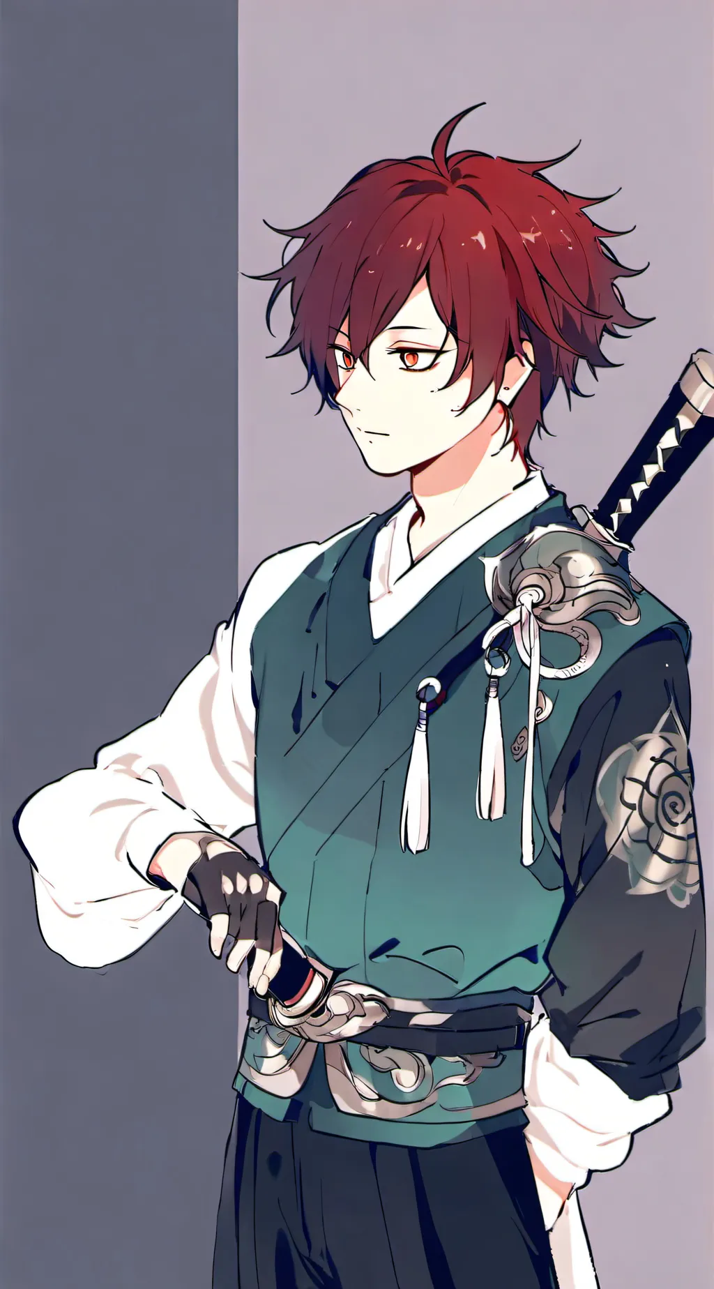 ai character: 我爱罗 background