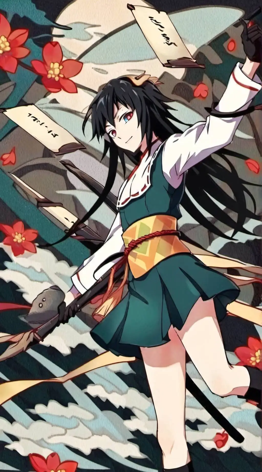 ai character: Giyu tomioka  background