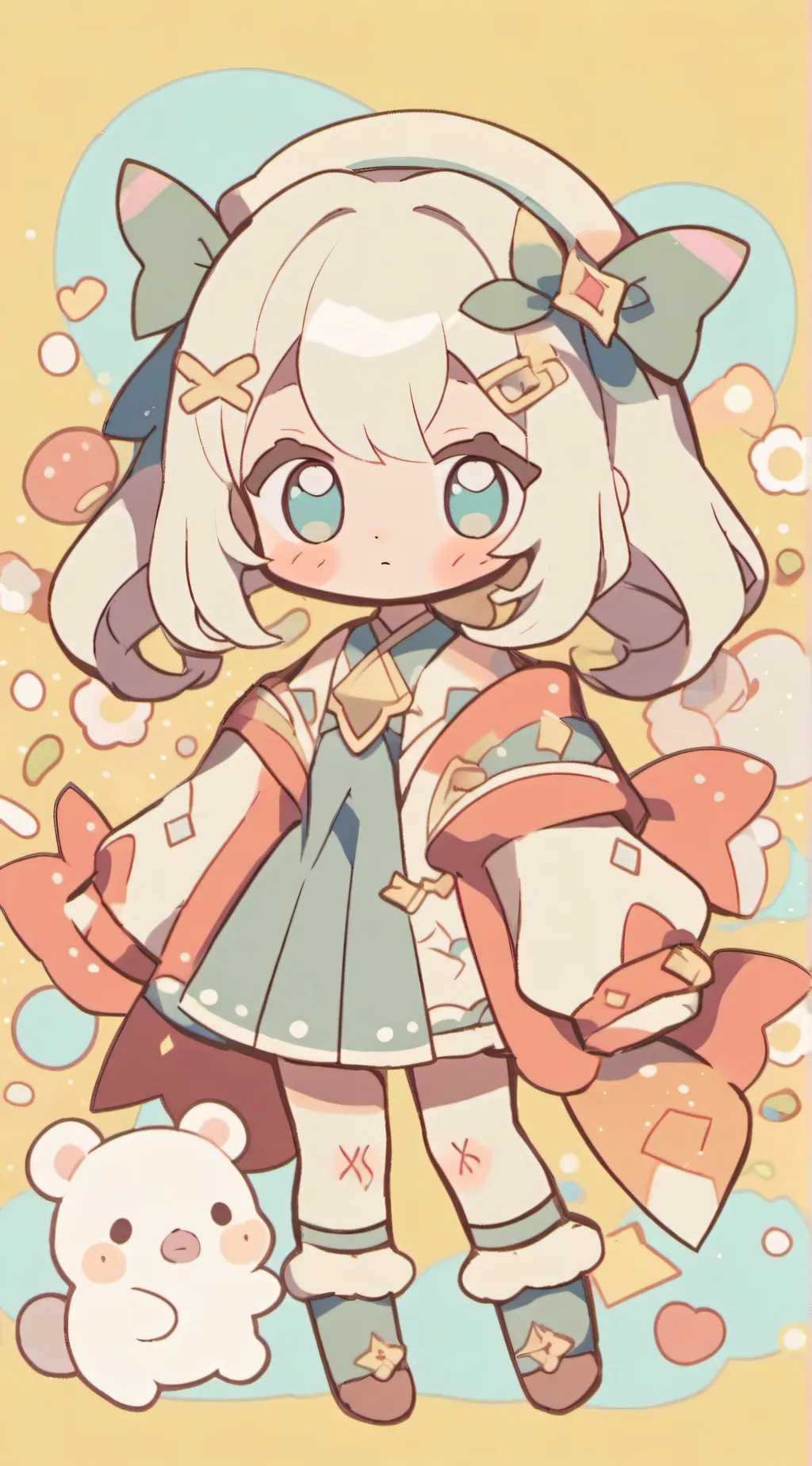 ai character: chibi background