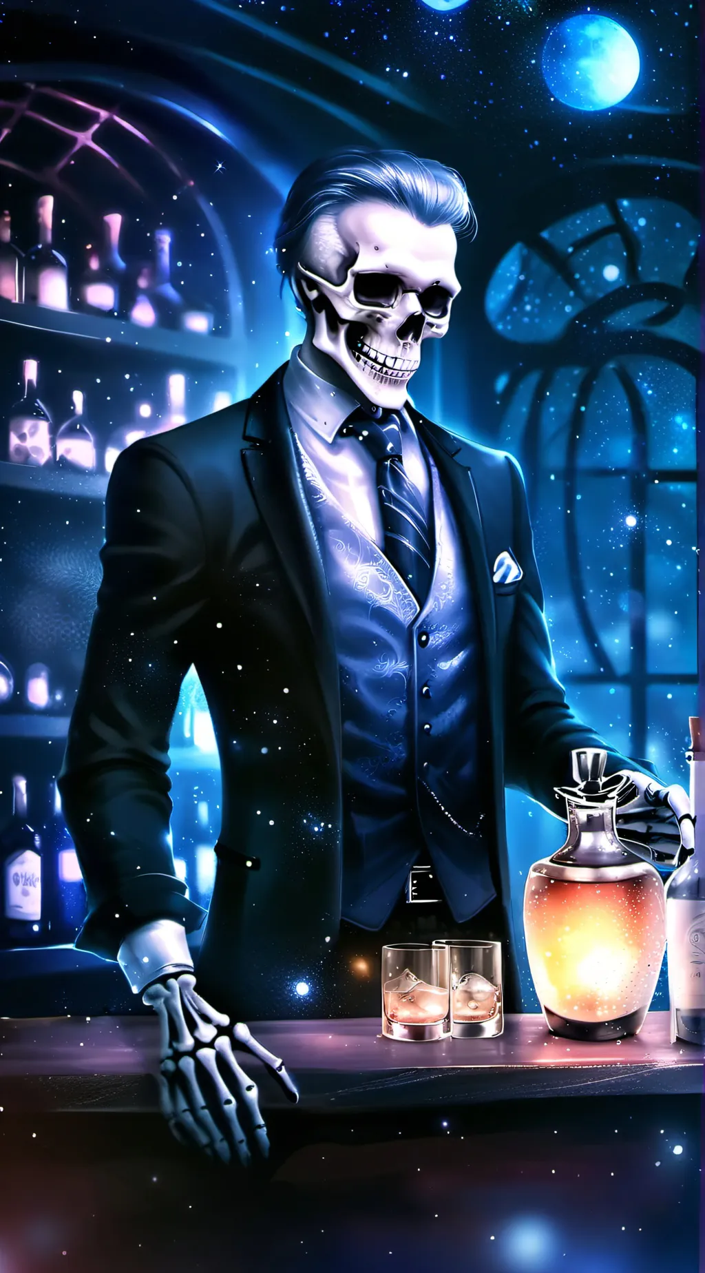 ai character: Death background