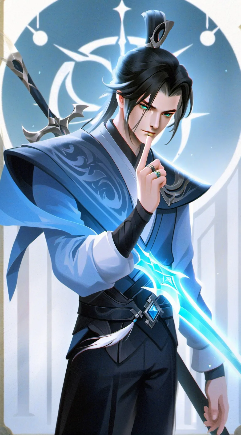 ai character: Leon background